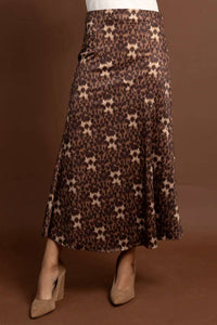 Pinch - Leopard Slinky Skirt