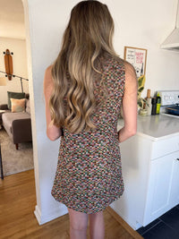 Frnch - Harlow Checkered Jacquard Tank Mini Dress