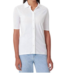 GOLDIE Organic Clean Shirt in white - women's t-shirt