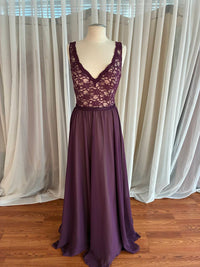 MORILEE Women's Underlay Dress in eggplant nude - women's dress