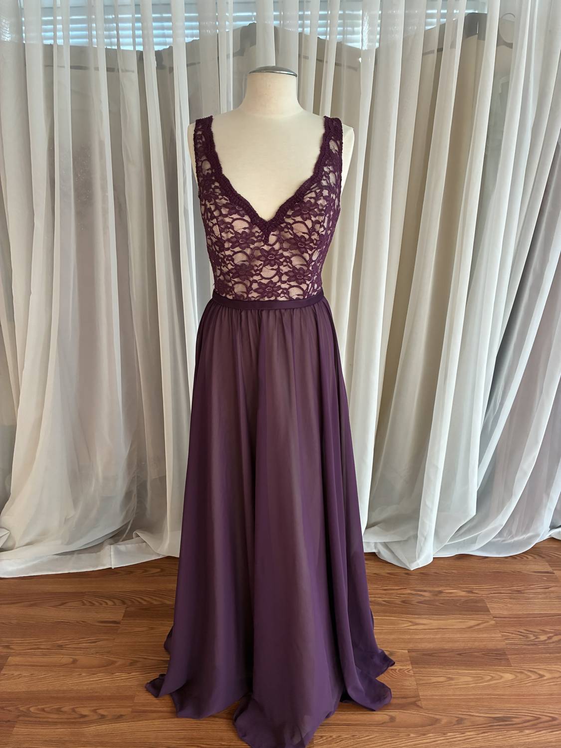 MORILEE Women's Underlay Dress in eggplant nude - women's dress