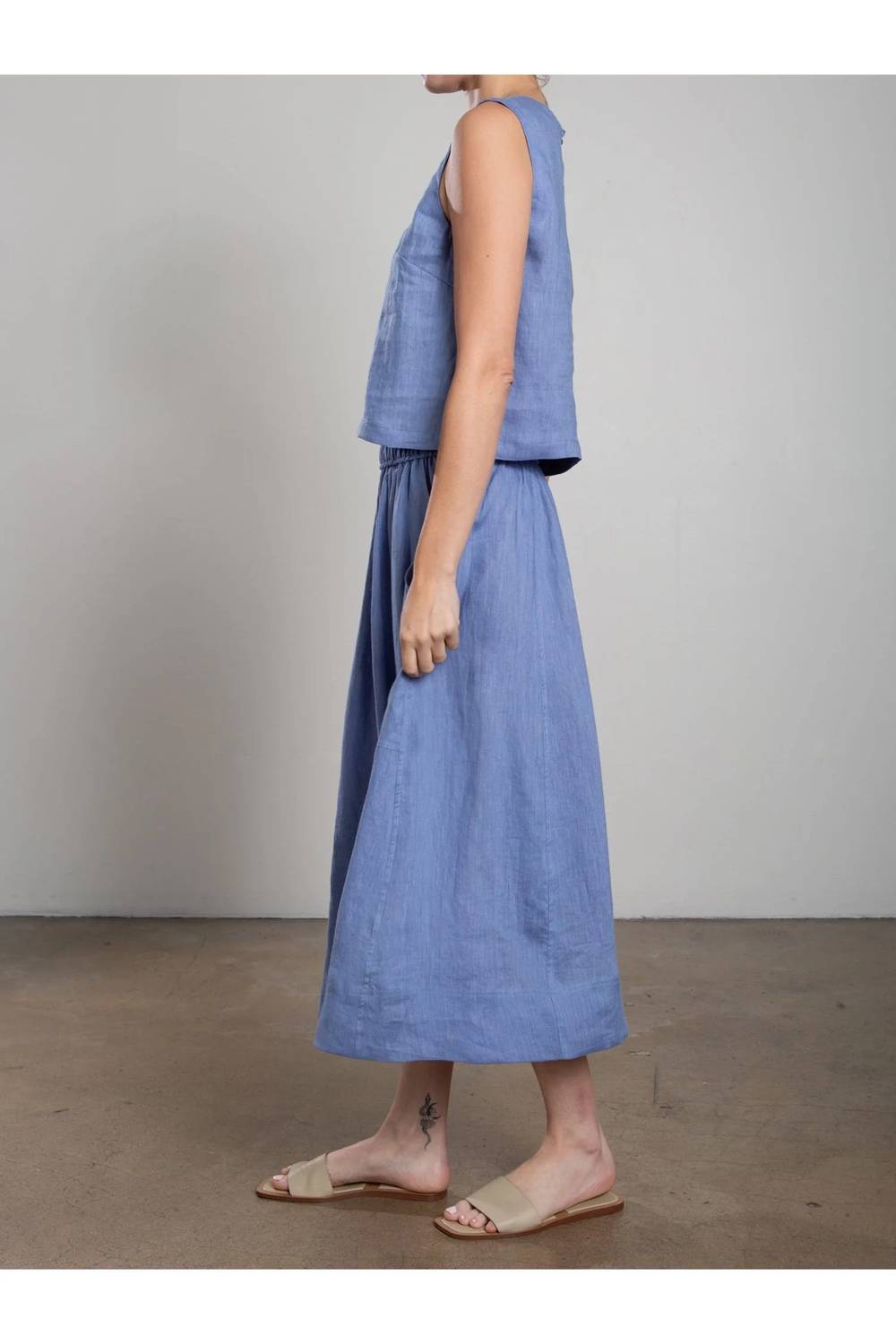 Pharaoh - Carolina Paneled Midi Skirt.