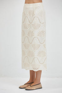 A.Ren - Cannes Eyelet Shell Skirt