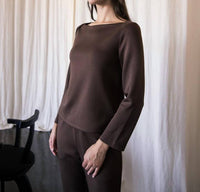 P.Cill - Vera Butter Modal Boat Neck Top