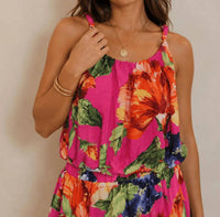 Skies Are Blue - Island Bloom Crop Top