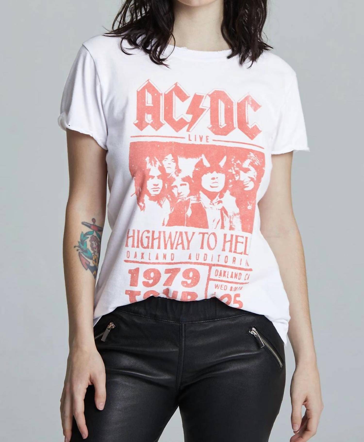 Recycled Karma - Acdc Highway To Hell Tour Fitted T-shirt