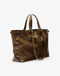 ISABEL MARANT Women's Winna Tote Bag in moss green - women's bag - detail view