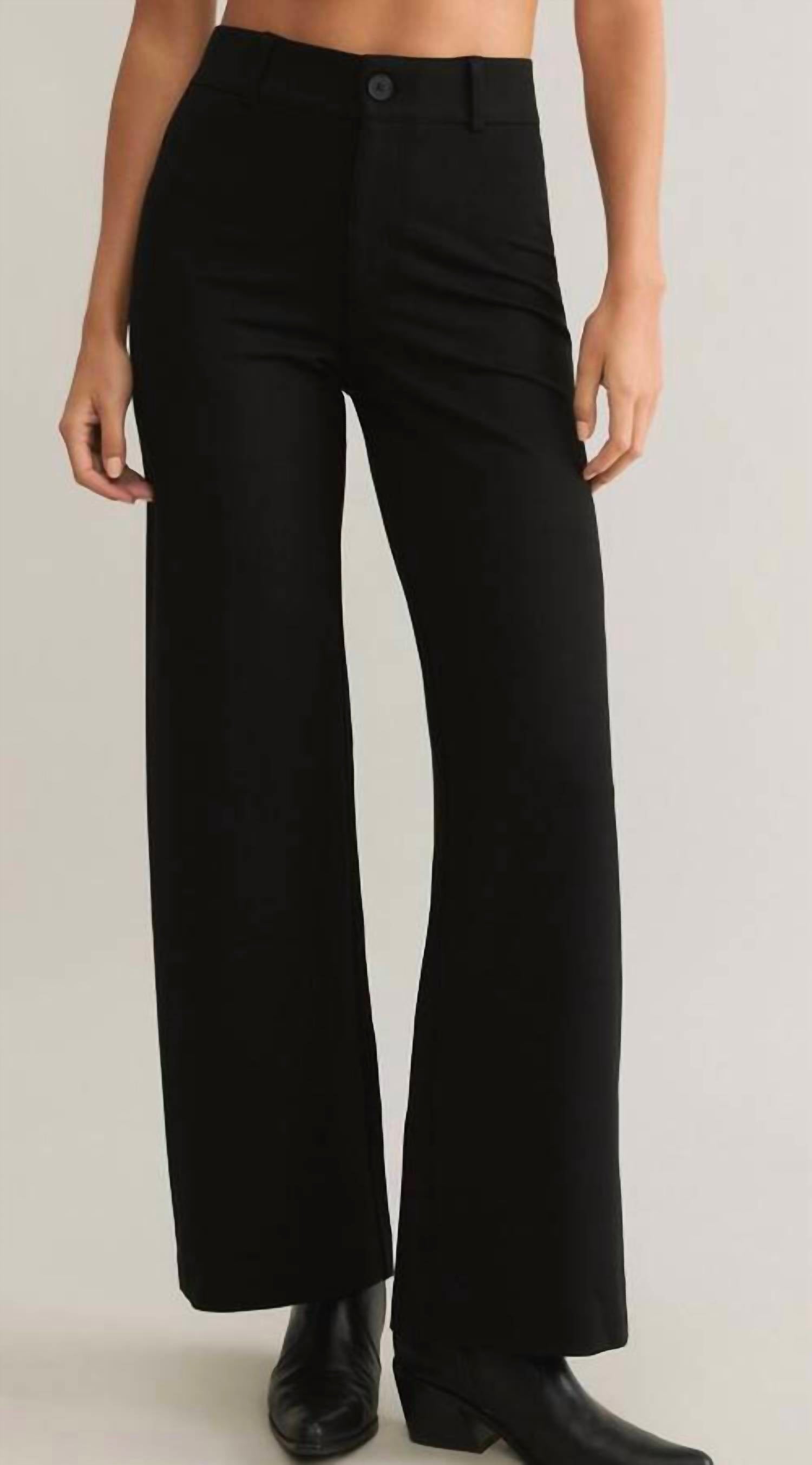 Z Supply Do It All Rilynn Pant in black 1 - women's pants