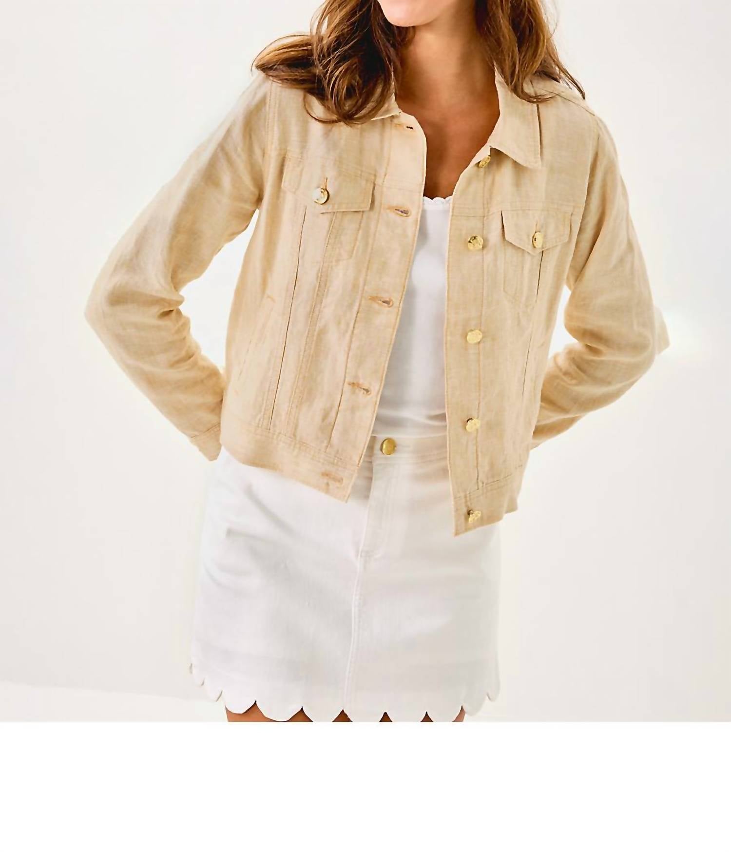 Lilly Pulitzer - Seaspray Linen Jacket