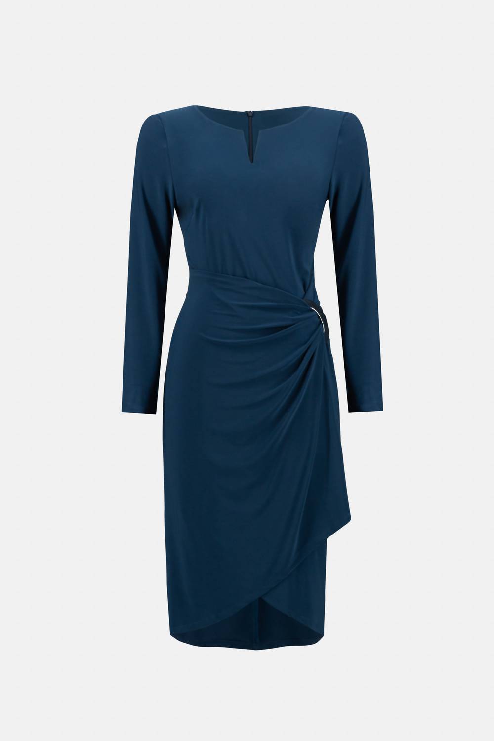Joseph Ribkoff Wrap Knee Length Dress in blue - women's dress - view 5
