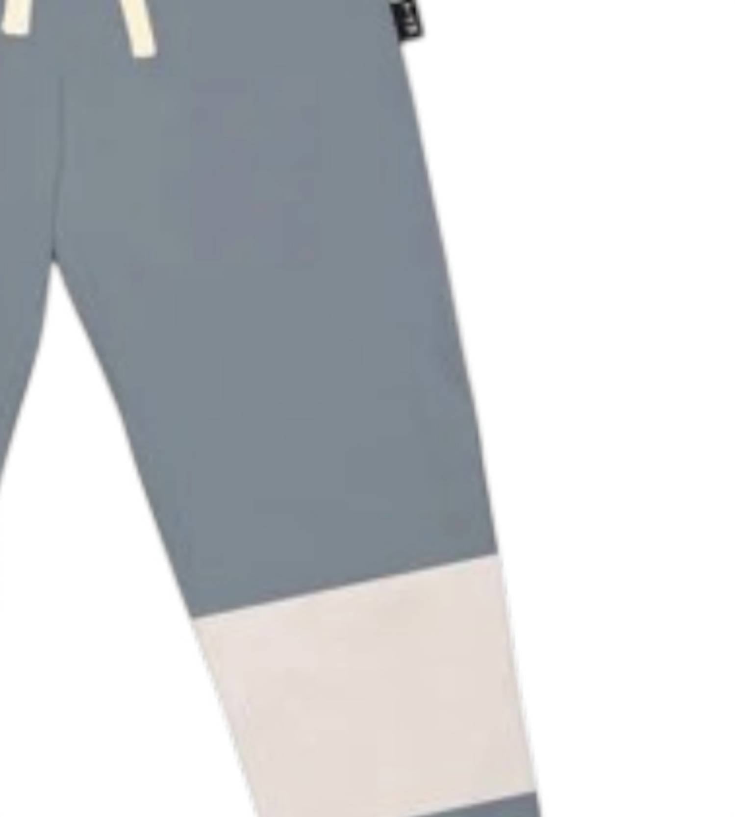 TINY WHALES Boys' Rad Day Sweatpants in faded navy - kids' joggers - detail view