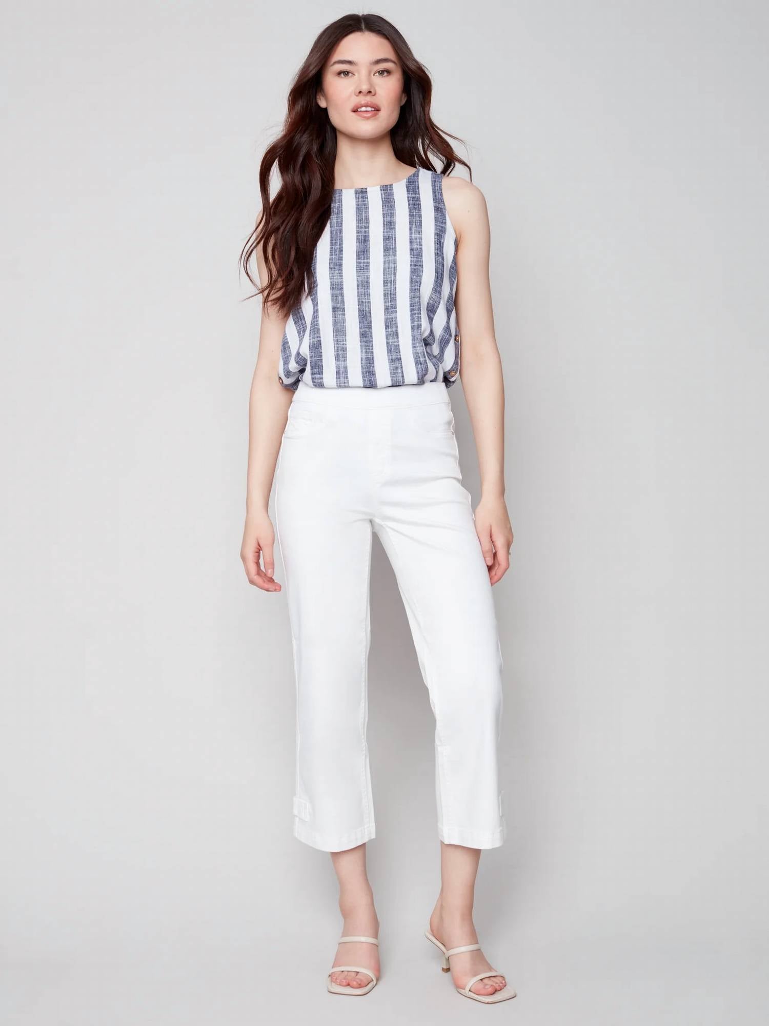 Charlie B - Mid Rise Relaxed Denim Pant