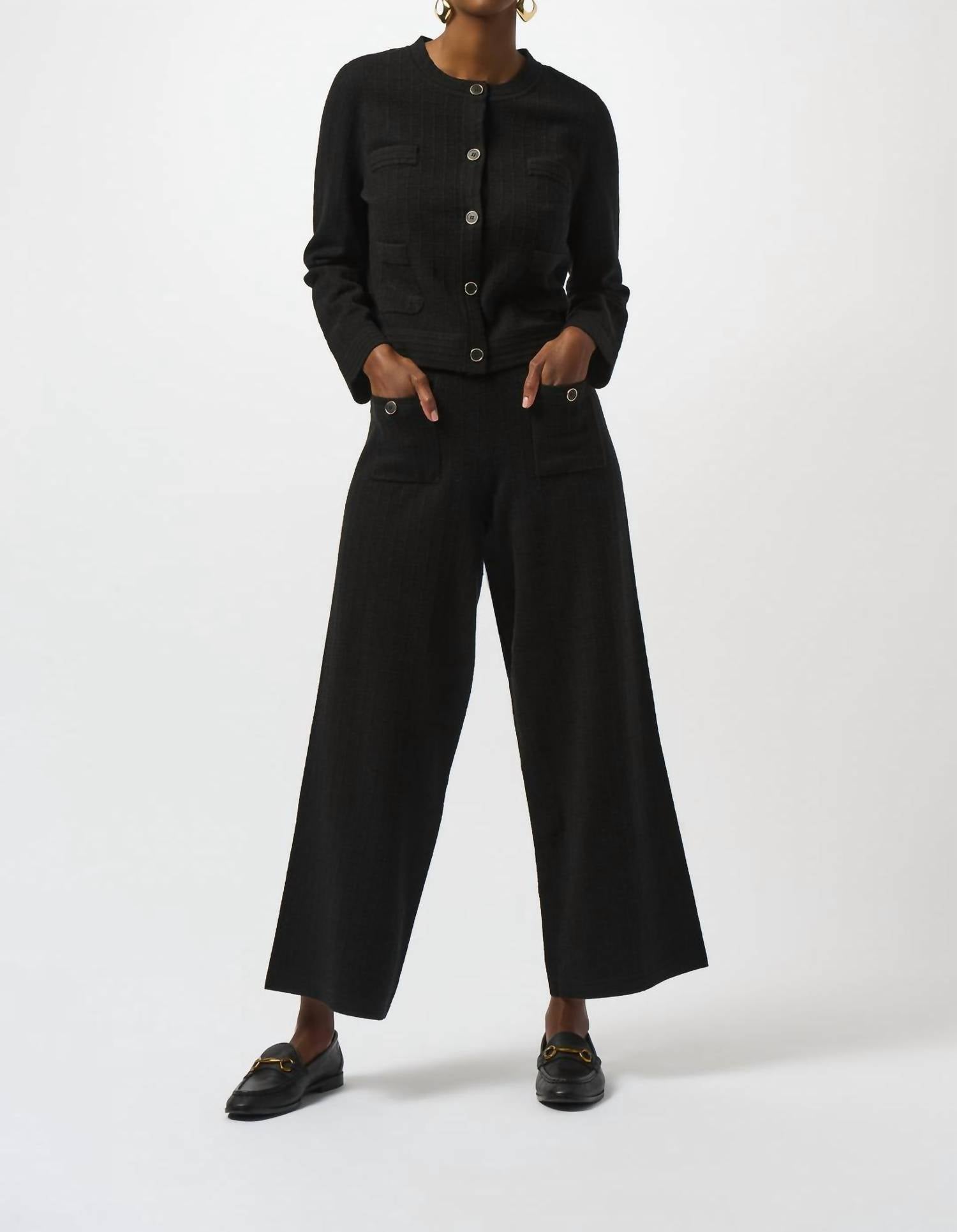 Joseph Ribkoff - Crew Neck Button-front Jacket