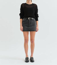 DAZE Malibu Mini Skirt in spade - women's skirt - view 4