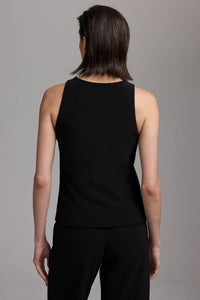Nzt By Nic+Zoe - Knit Scuba High Neck Tank Top