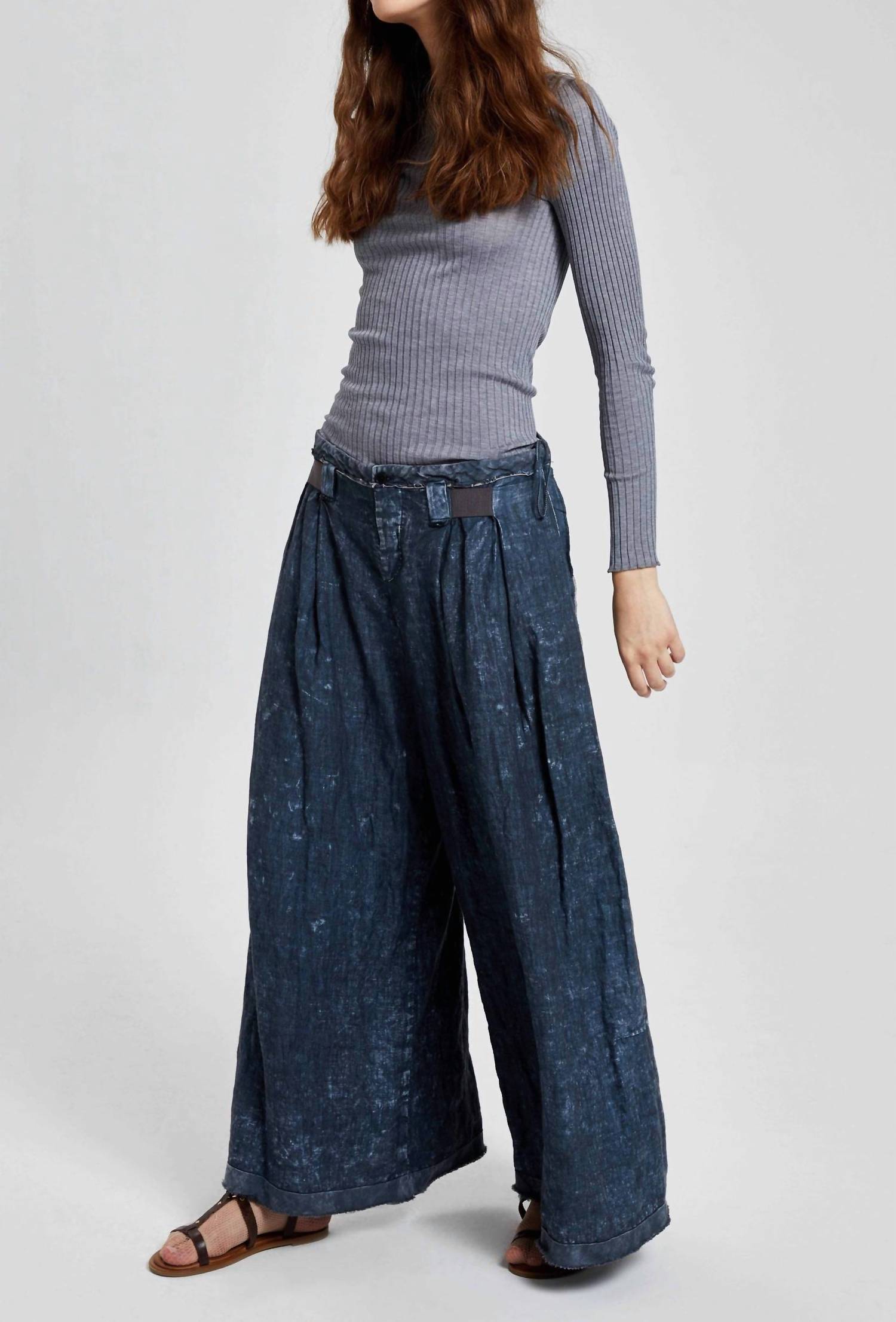 Umit Unal - Linen Wide Leg Pants