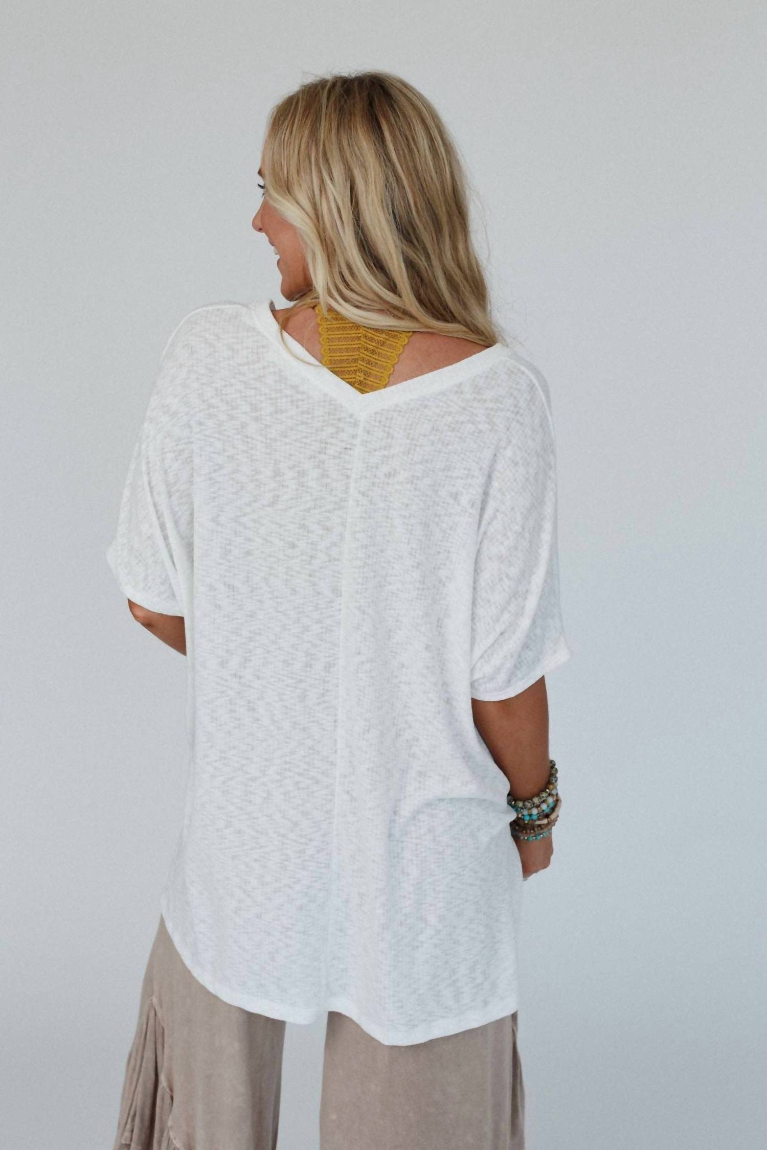 Three Bird Nest - Cayenne V-neck Top