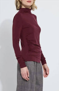 Lysse - Ruched Funnel Neck Top