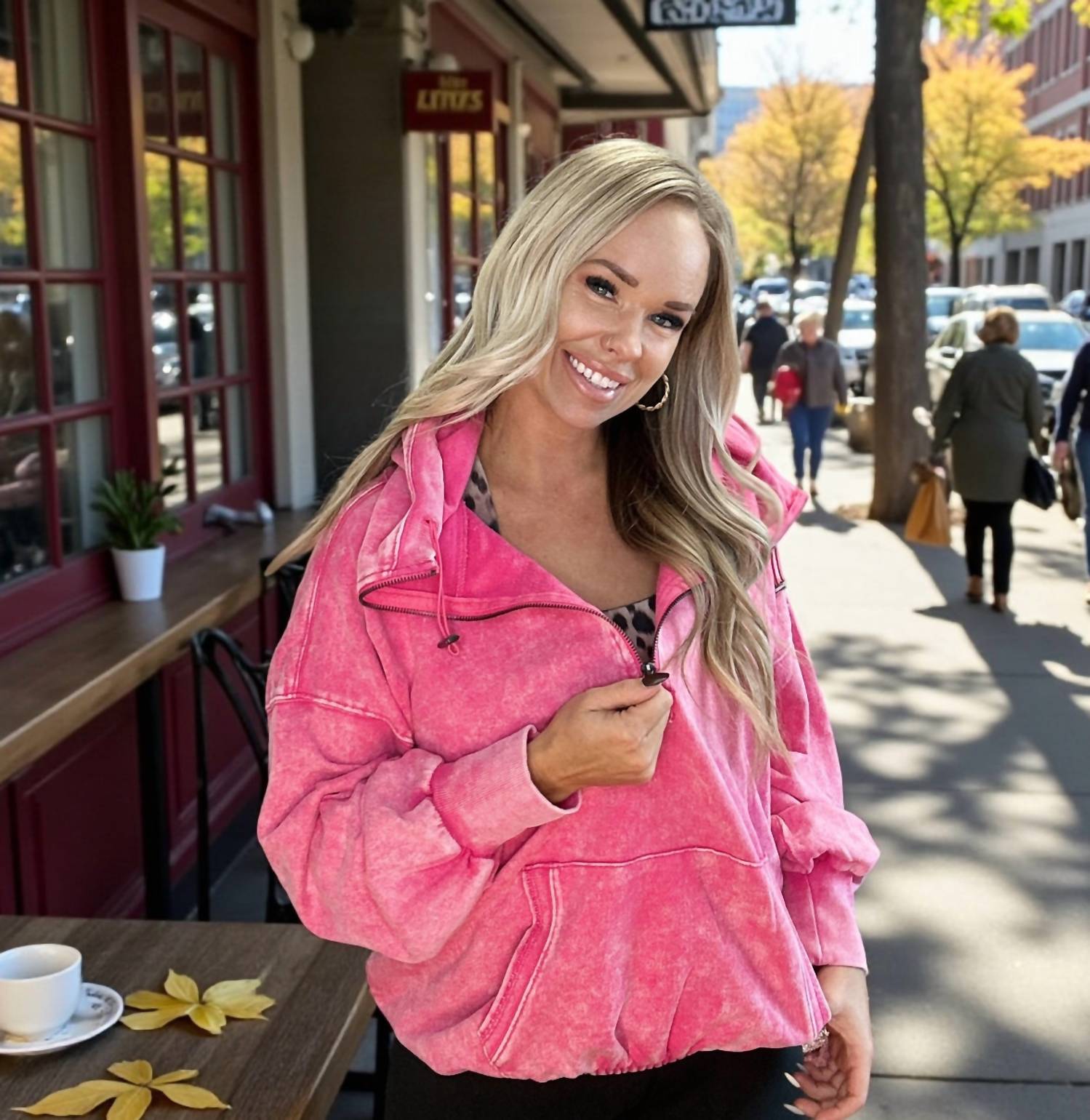 Zenana - Crush Mineral Wash Hoodie