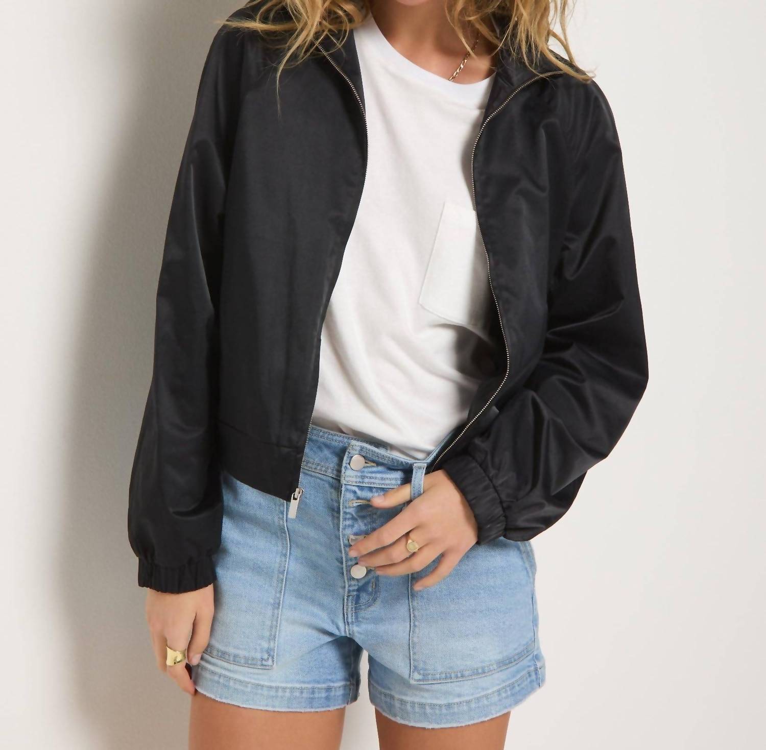Seventy Eight And Sunny - Golden Hour Graphic Bomber Jacket