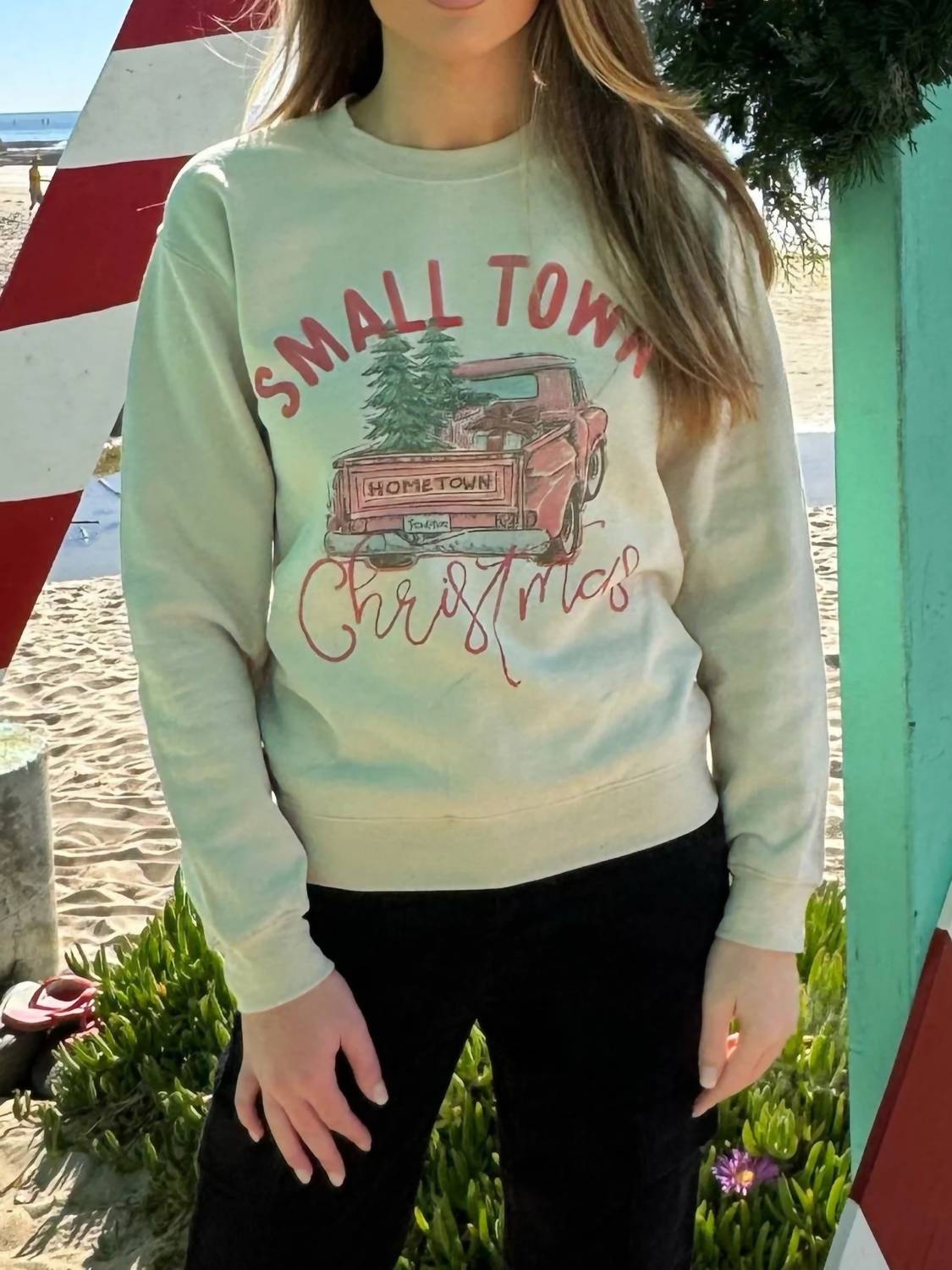 Benie - Small Town Christmas Graphic Sweatshirt