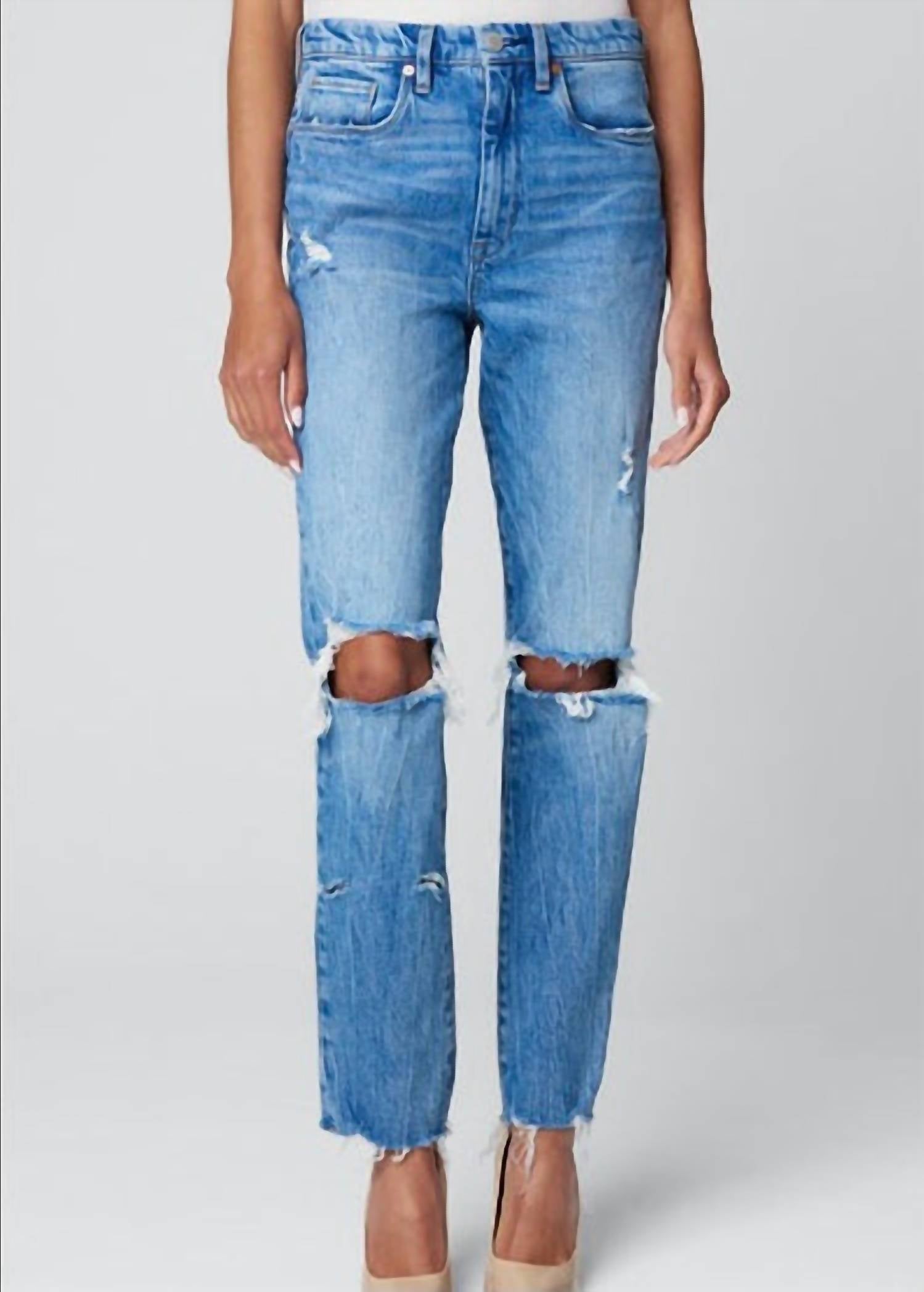 Blank - Distressed Straight Jean