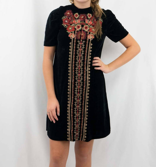 Thml - Velvet Embroidered Dress