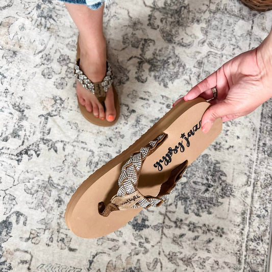 Gypsy Jazz - Women's Glimmer Flip Flops