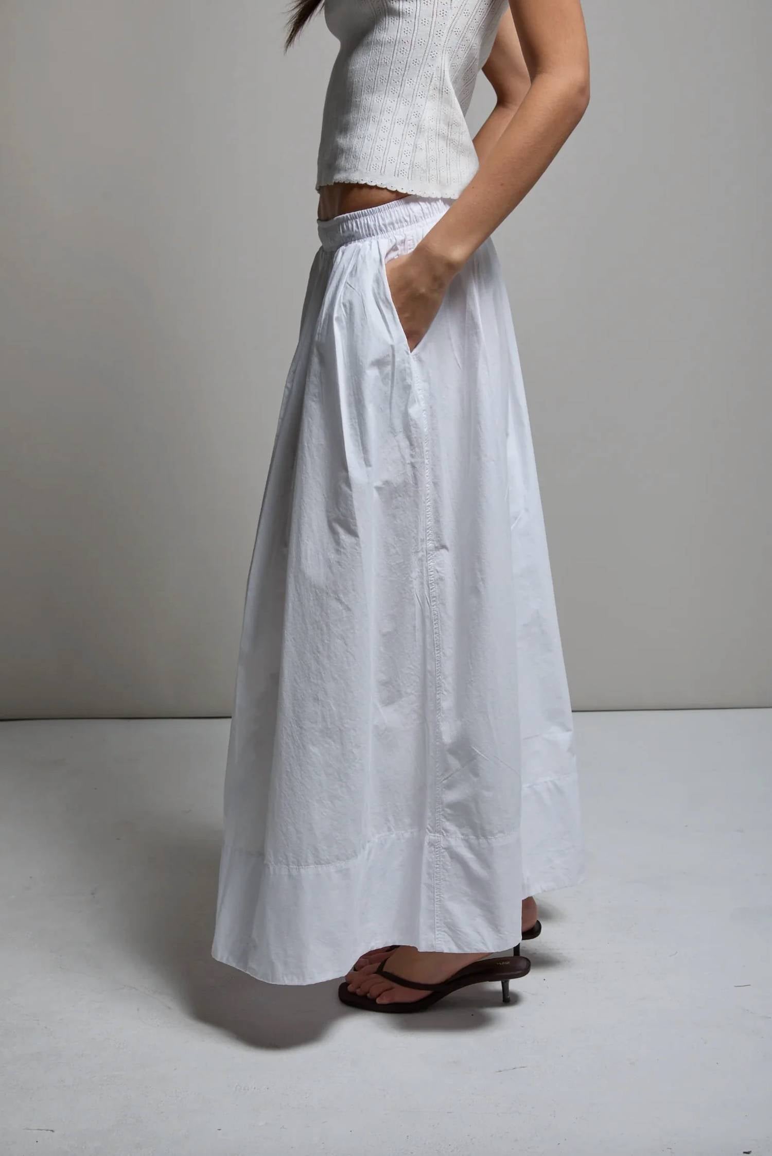 Asher - Kate Poplin Pleated Skirt