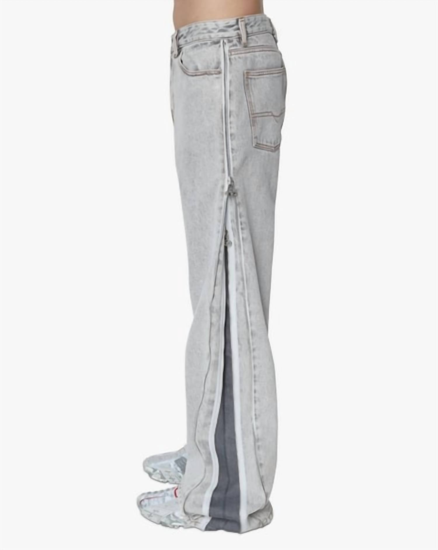 Diesel - Diesel Grey Straight-leg Denim Jeans