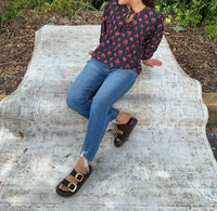 Umgee - Mix Floral Pintuck Top