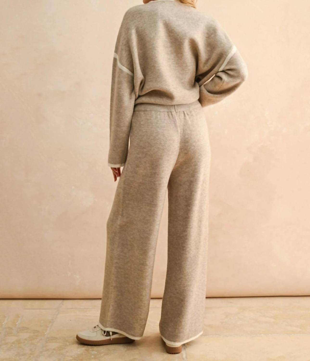 Miou Muse - Wide Leg Sweater Pants