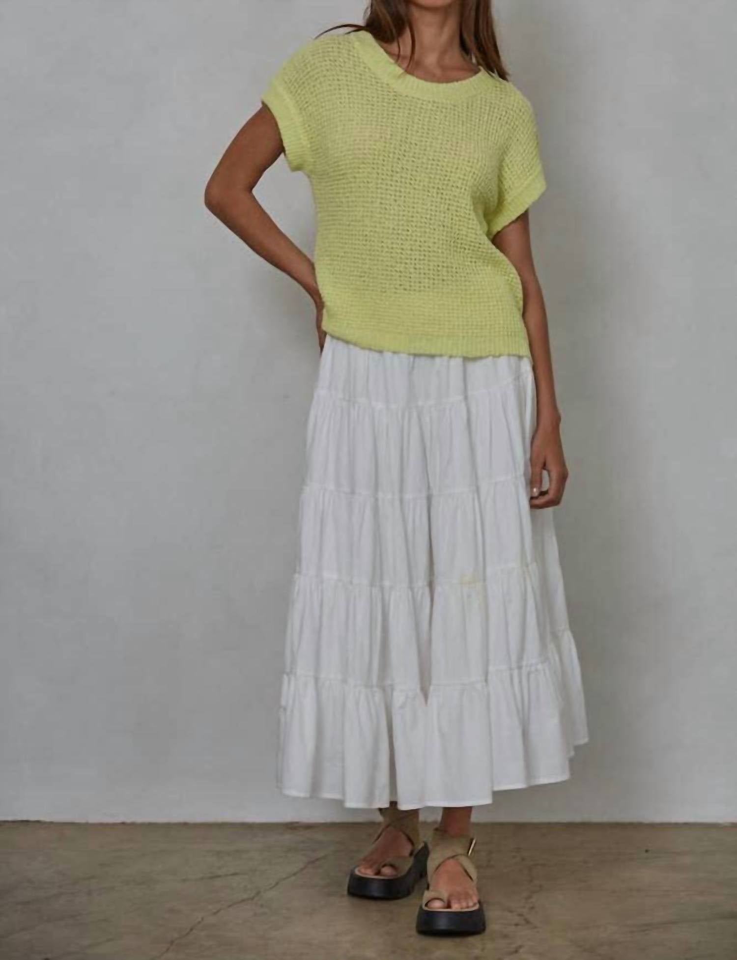 By Together - Sweater Short Sleeve Crew Neck Top