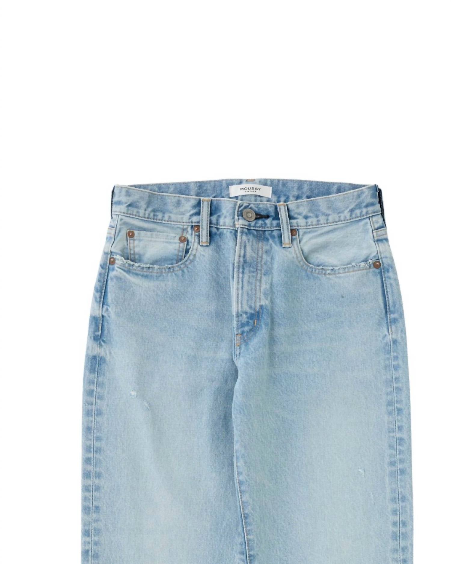 Moussy - Elko Distressed Straight-leg Jeans