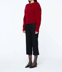 Shop Amomento - Cut Out Rounded Cardigan