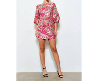 Ina Fashion - Jacquard Puff Mini Dress