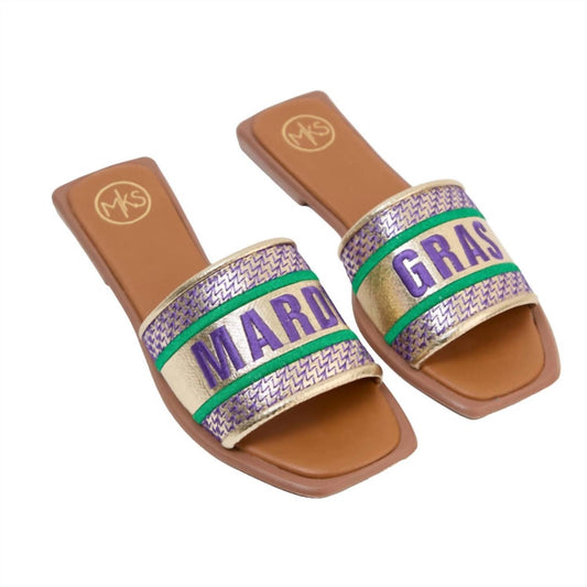 Makers - Womne's Krewe Queen Mardi Gras Sandals