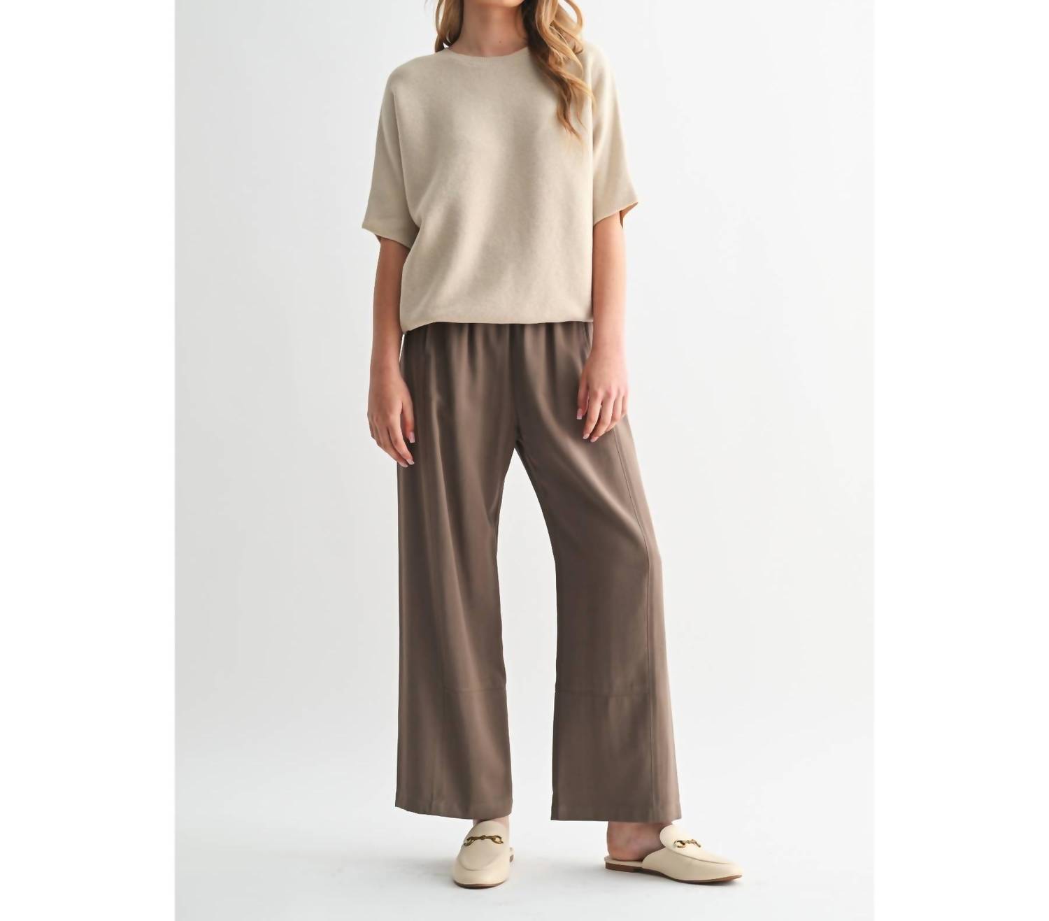 Fun 2 Fun - Joanie Elastic Waist Pants