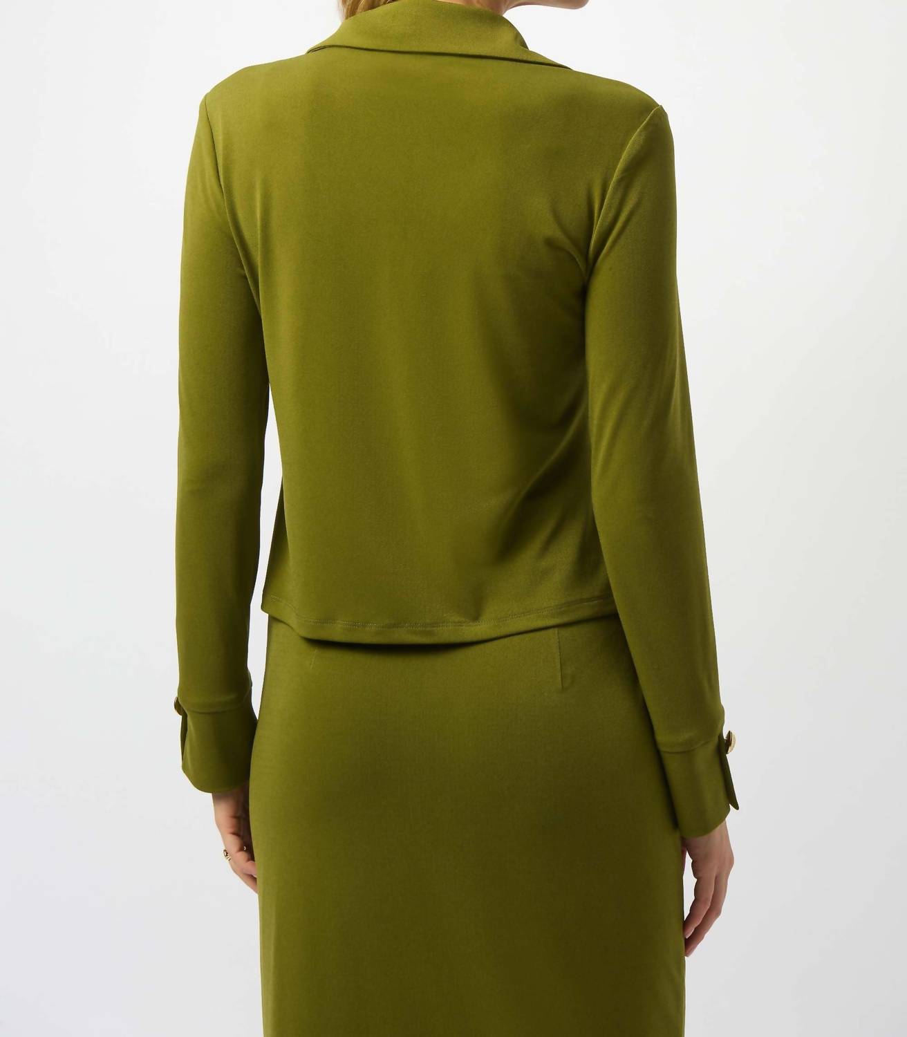 Joseph Ribkoff - Moss Crepe Fitted Top
