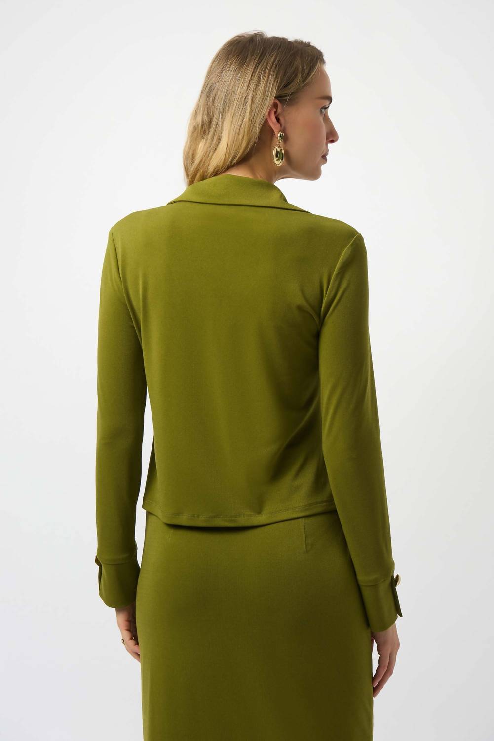 Joseph Ribkoff - Moss Crepe Fitted Top