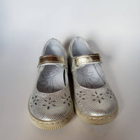 Renbut Shoes - Girl's Velcro Strap Mary Jane Dress Flat Shoe