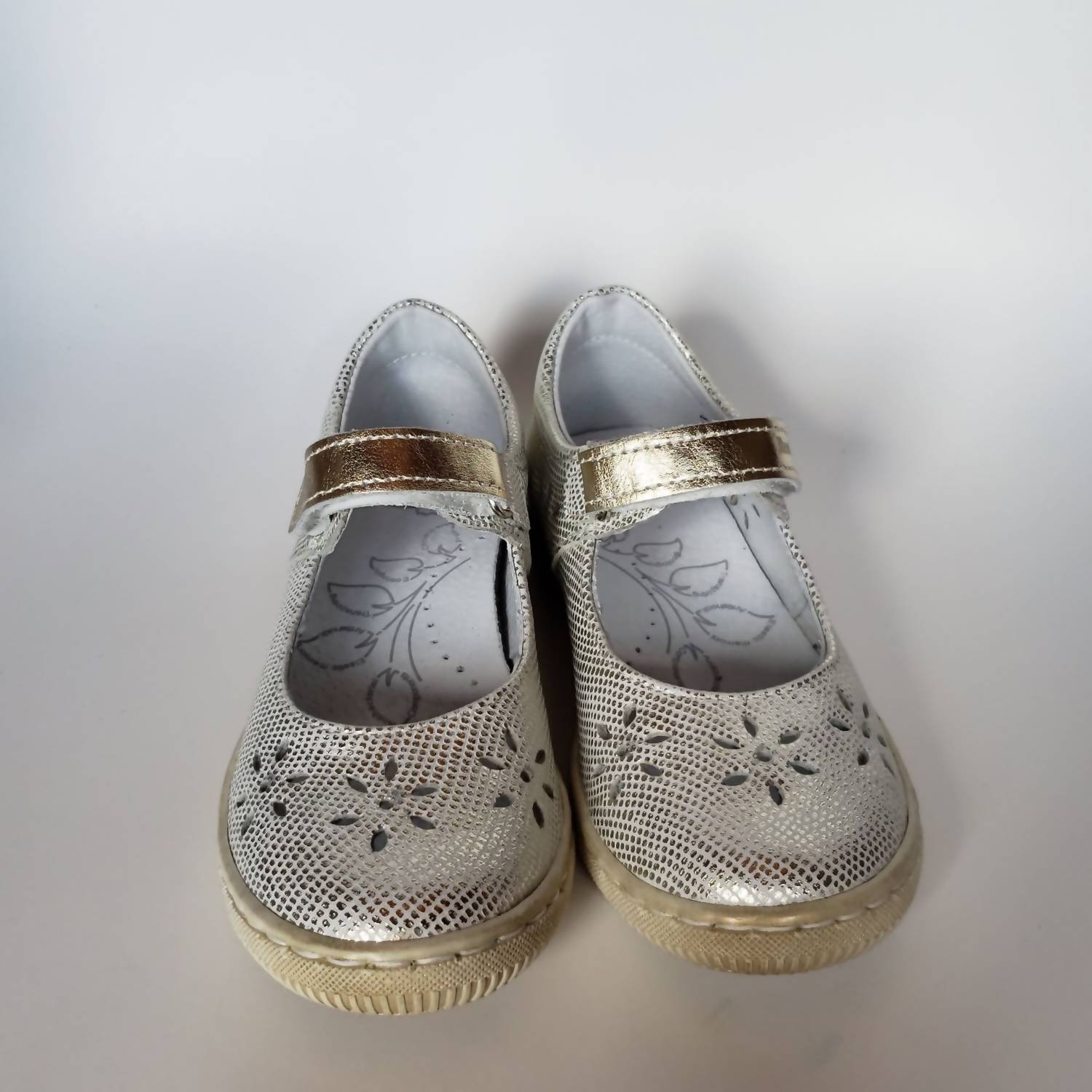 Renbut Shoes - Girl's Velcro Strap Mary Jane Dress Flat Shoe