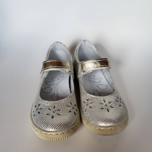 Renbut Shoes - Girl's Velcro Strap Mary Jane Dress Flat Shoe