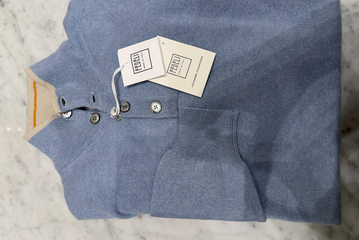 Fedeli - Men's Quarter Button Up Sweater