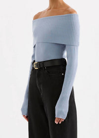 Nude Lucy - Krishna Off Shoulder Knit Top