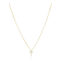 Sahira Jewelry Design - Women's Raya Cubic Zirconia Cross Necklace
