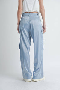 Reset By Jane - Sloan Satin Cargo Pant