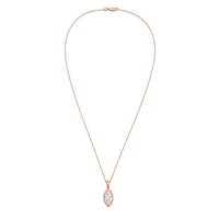 Diana M Jewels - Women's Marquise Lab-Grown Diamond Pendant Necklace (1.00 Ct) - Delicate