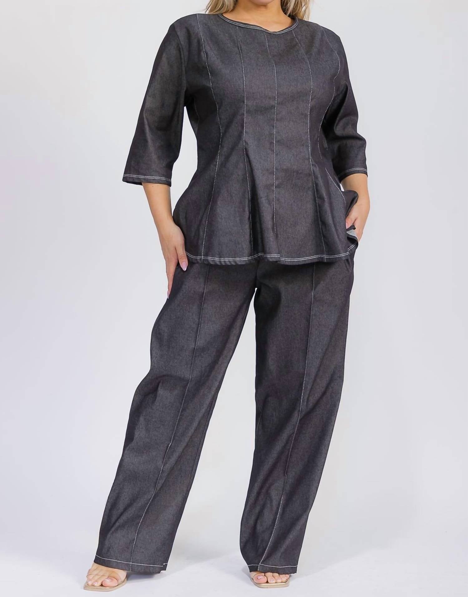 Karen T Design - Denim 2 Piece Set