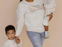 August And June Kids - Checkered Mama Sweatshirt